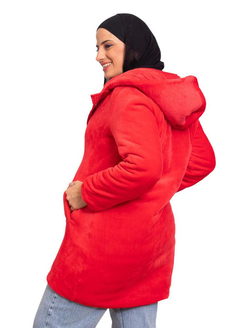 Racing Red L - Double Face Jacket - Khotwh